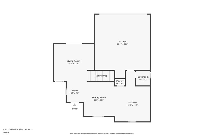 2,140/Mo, 4121 E Oakland St Gilbert, AZ 85295 Floor Plan View 2
