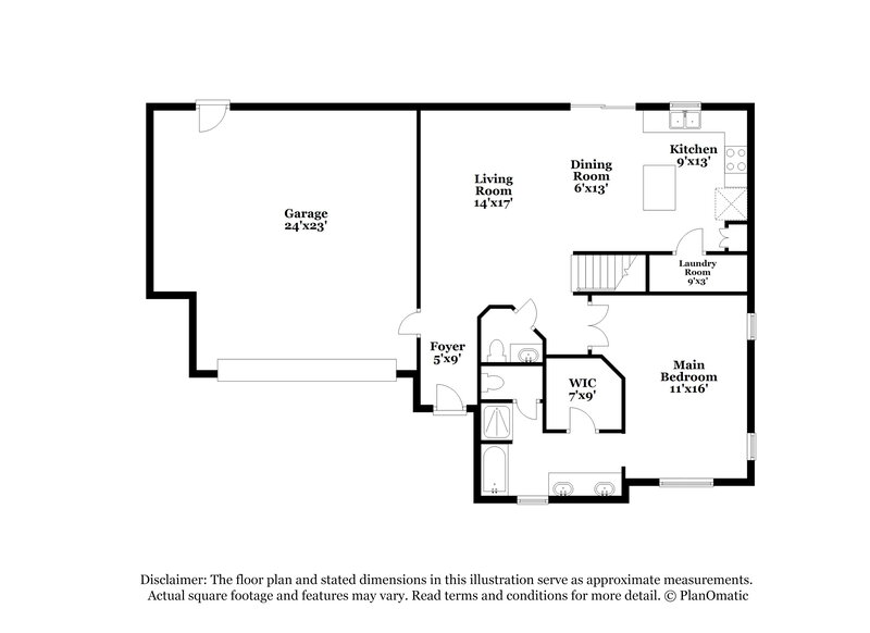 2,460/Mo, 8944 W Grovers Ave Peoria, AZ 85382 Floor Plan View