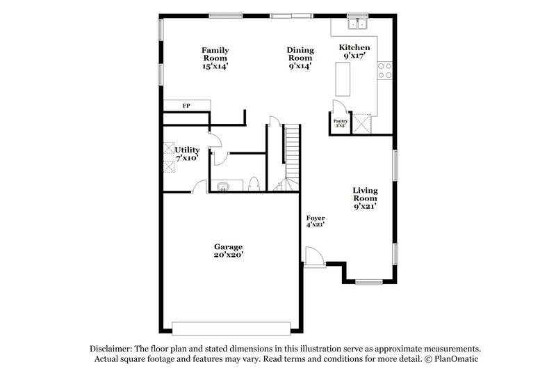 2,005/Mo, 11338 N 154th Ln Surprise, AZ 85379 Floor Plan View