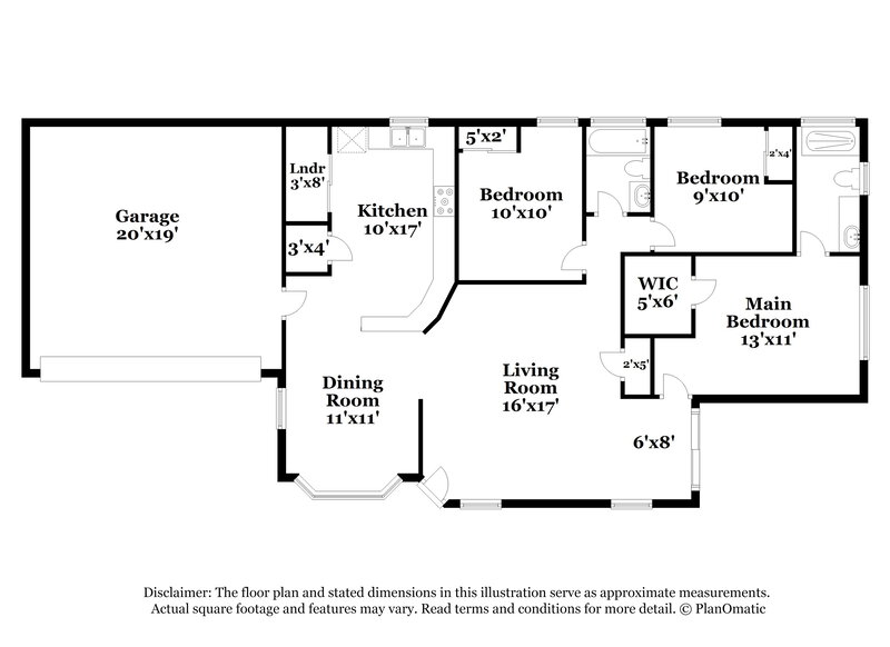1,920/Mo, 115 N Ramada Cir Mesa, AZ 85205 Floor Plan View