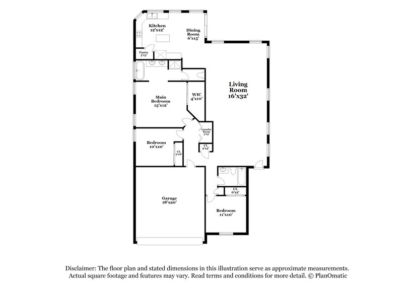 2,520/Mo, 2092 E Saratoga St Gilbert, AZ 85296 Floor Plan View