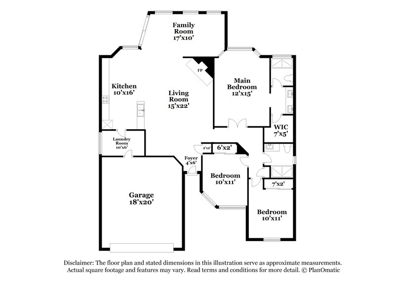 2,550/Mo, 1620 E Golden Ln Chandler, AZ 85225 Floor Plan View