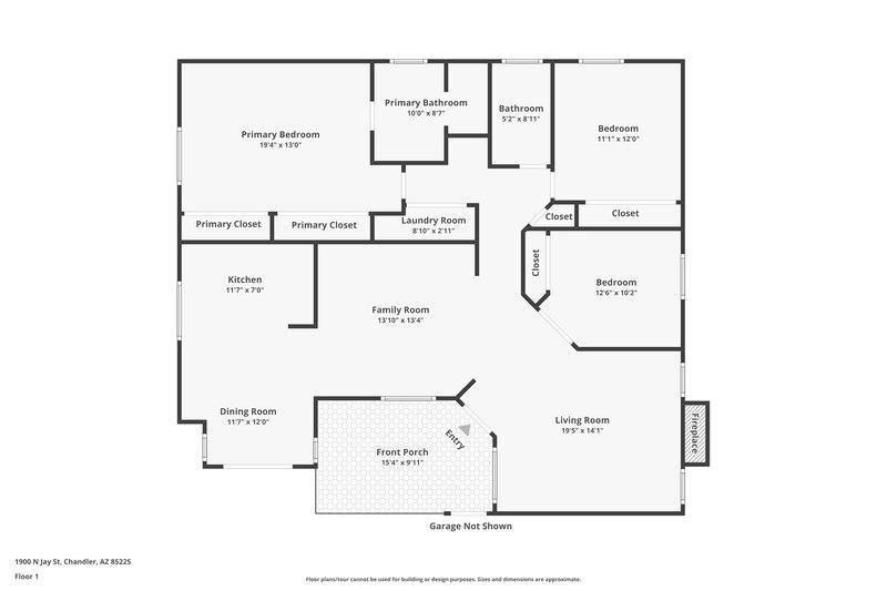 2,285/Mo, 1900 N Jay St Chandler, AZ 85225 Floor Plan View