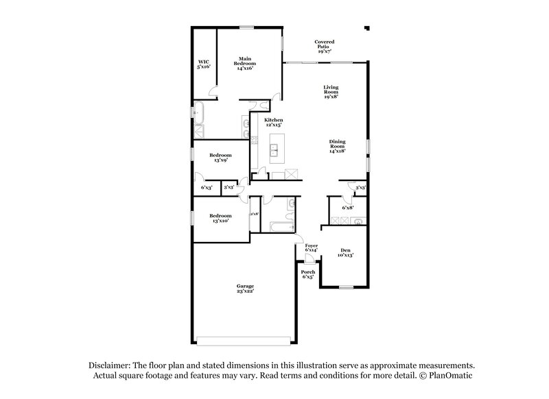 1,980/Mo, 2282 W Arroyo Way Queen Creek, AZ 85142 Floor Plan View