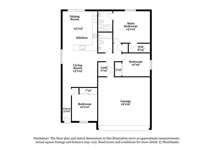1,720/Mo, 25832 W Samantha Way Buckeye, AZ 85326 Floor Plan View