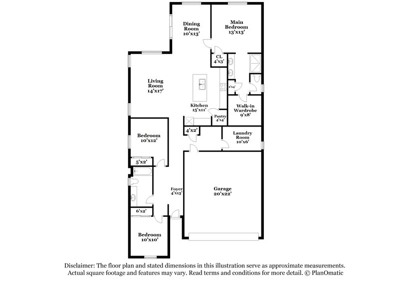 2,005/Mo, 4486 W Kirkland Ave Queen Creek, AZ 85142 Floor Plan View
