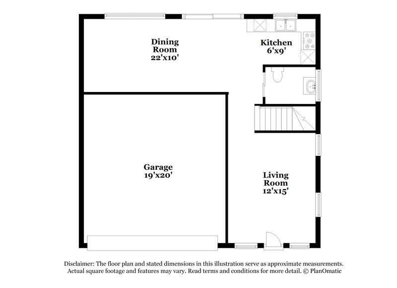 2,155/Mo, 6134 S Colonial Way Tempe, AZ 85283 Floor Plan View