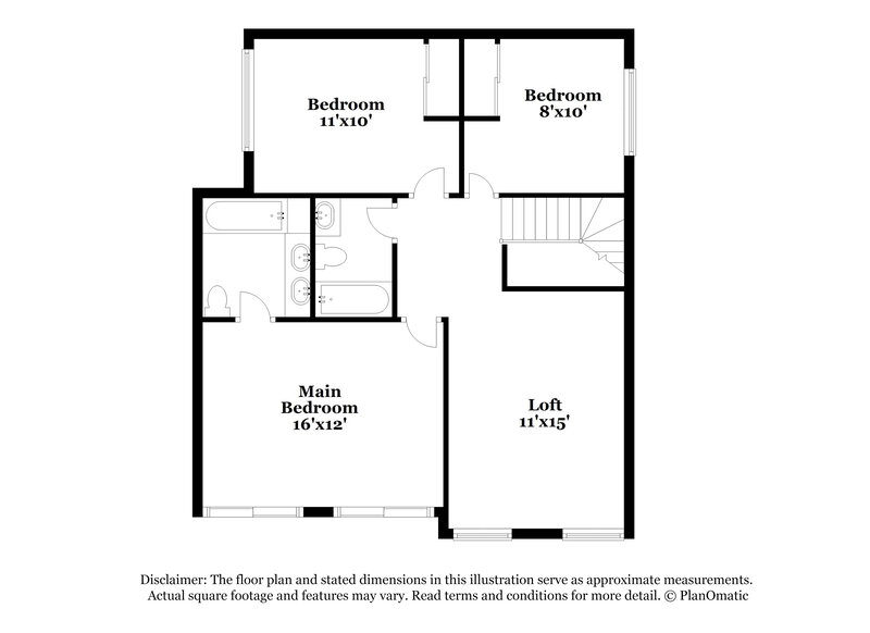 2,155/Mo, 6134 S Colonial Way Tempe, AZ 85283 Floor Plan View 2