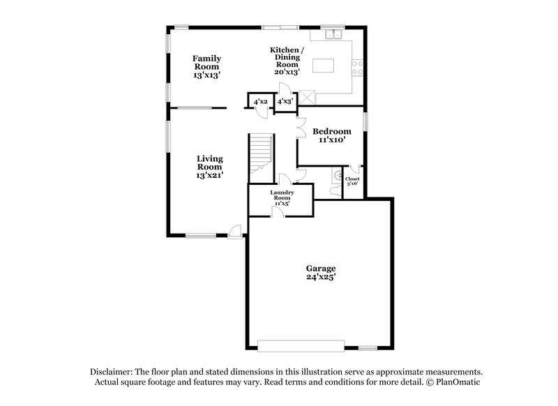 2,525/Mo, 7113 W Winslow Ave Phoenix, AZ 85043 Floorplan View