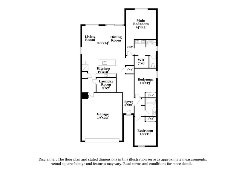 2,245/Mo, 5634 W Notch Hill Rd Laveen, AZ 85339 Floor Plan View