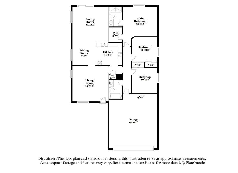 1,850/Mo, 8560 W Eva St Peoria, AZ 85345 Floor Plan View