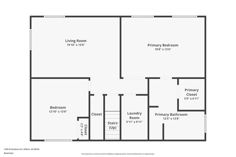2,670/Mo, 1226 W Seashore Dr Gilbert, AZ 85233 Floor Plan View