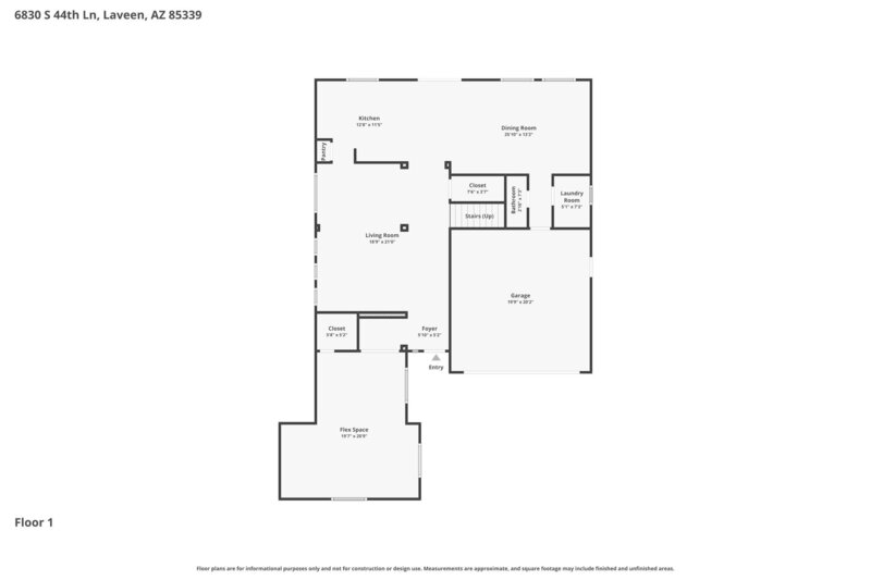 2,725/Mo, 6830 S 44th Ln Laveen, AZ 85339 Floorplan View