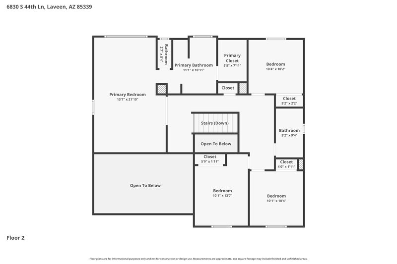 2,725/Mo, 6830 S 44th Ln Laveen, AZ 85339 Floorplan View 2