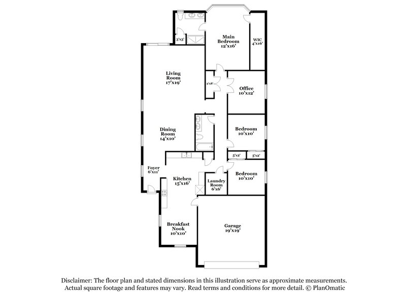 1,975/Mo, 1604 W Flintlock Dr San Tan Valley, AZ 85142 Floor Plan View