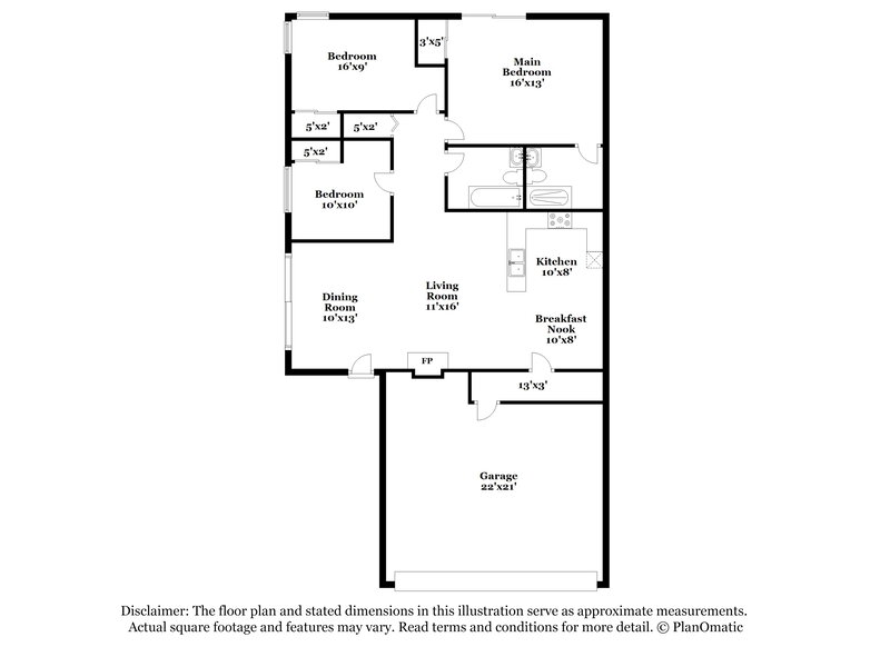 2,140/Mo, 2051 N Villas Ln Chandler, AZ 85224 Floor Plan View