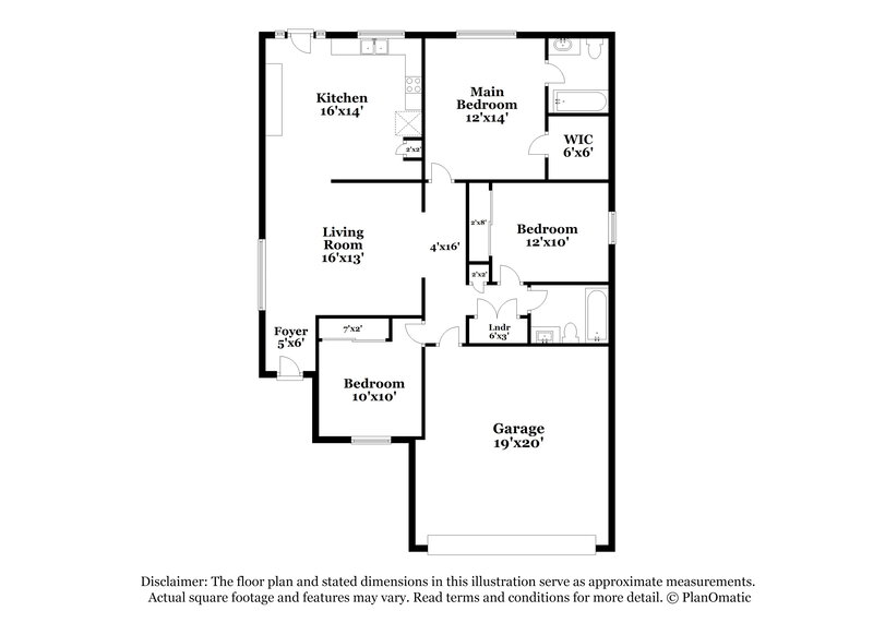 2,090/Mo, 10514 W Louise Dr Peoria, AZ 85383 Floor Plan View