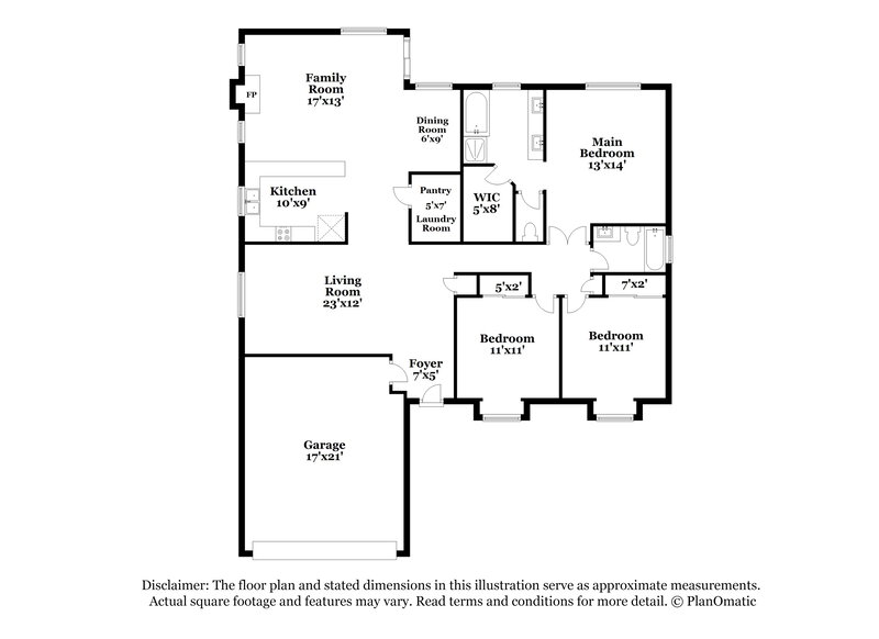 1,840/Mo, 3616 N Copenhagen Dr Avondale, AZ 85392 Floor Plan View