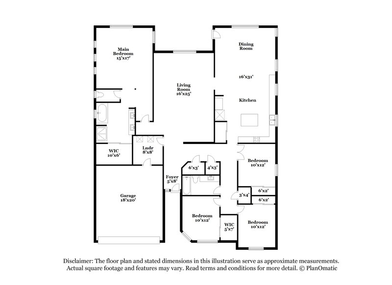 2,820/Mo, 892 W 22nd Ave Apache Junction, AZ 85120 Floor Plan View