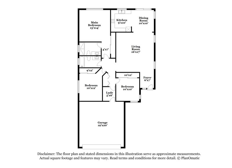 2,085/Mo, 8449 W Wethersfield Rd Peoria, AZ 85381 Floor Plan View