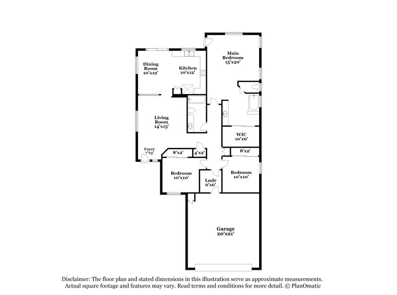1,895/Mo, 21138 N 92nd Ln Peoria, AZ 85382 Floor Plan View
