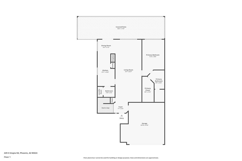 2,315/Mo, 429 E Utopia Rd Phoenix, AZ 85024 Floor Plan View