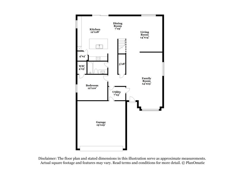 2,375/Mo, 6833 S 43rd Dr Laveen, AZ 85339 Floor Plan View
