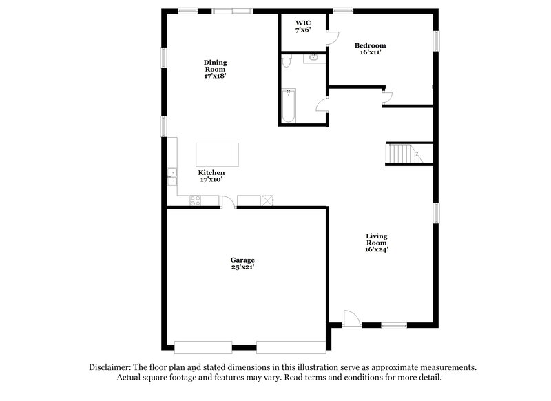 2,960/Mo, 9427 W Monte Vista Rd Phoenix, AZ 85037 Floor Plan View 2