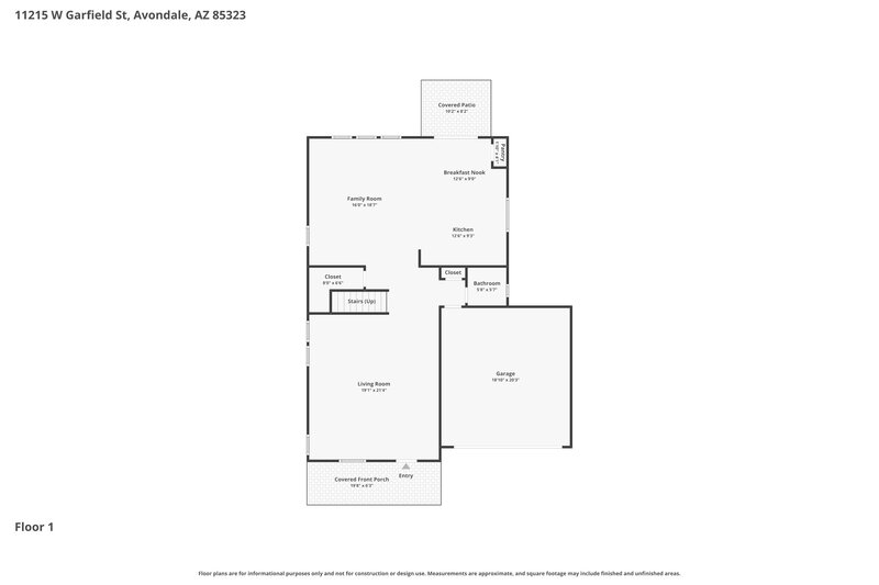 2,455/Mo, 11215 W Garfield St Avondale, AZ 85323 Floor Plan View