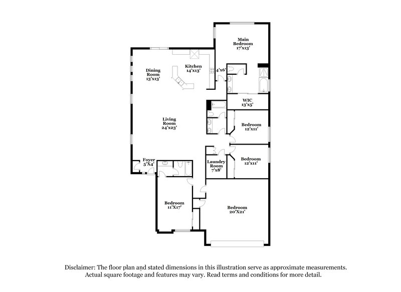 2,490/Mo, 126 N 109th Dr Avondale, AZ 85323 Floor Plan View