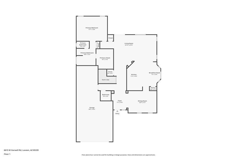 2,785/Mo, 6615 W Harwell Rd Laveen, AZ 85339 Floor Plan View
