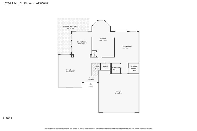 2,595/Mo, 16234 S 44th St Phoenix, AZ 85048 Floor Plan View