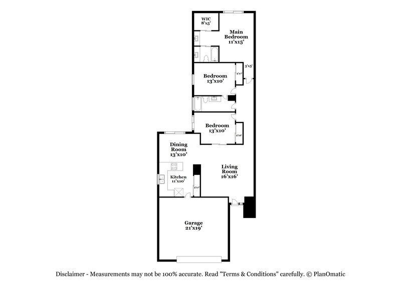 2,440/Mo, 11175 N 82nd Ln Peoria, AZ 85345 Floor Plan View