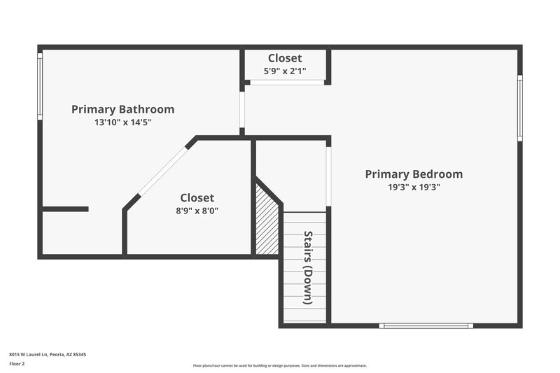 2,020/Mo, 8015 W Laurel Ln Peoria, AZ 85345 Floor Plan View 2
