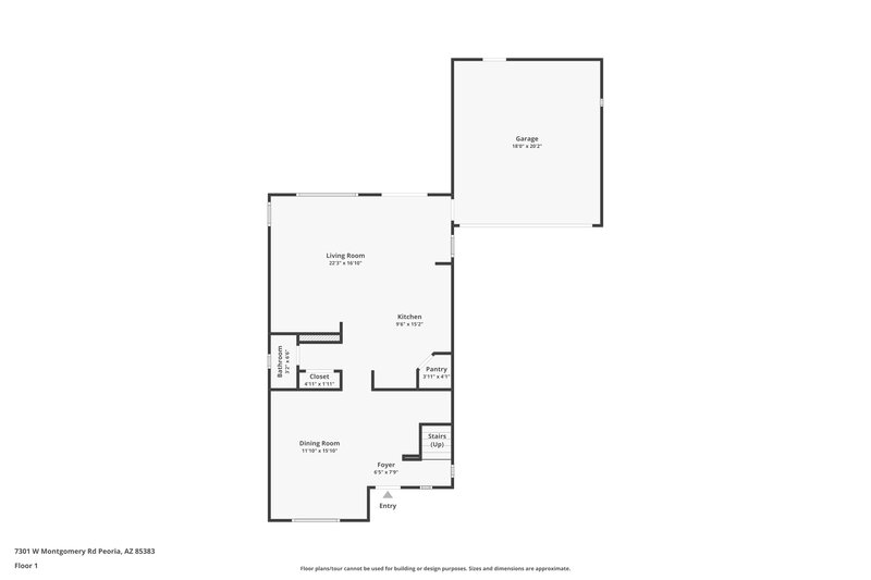 2,010/Mo, 7301 W Montgomery Rd Peoria, AZ 85383 Floor Plan View