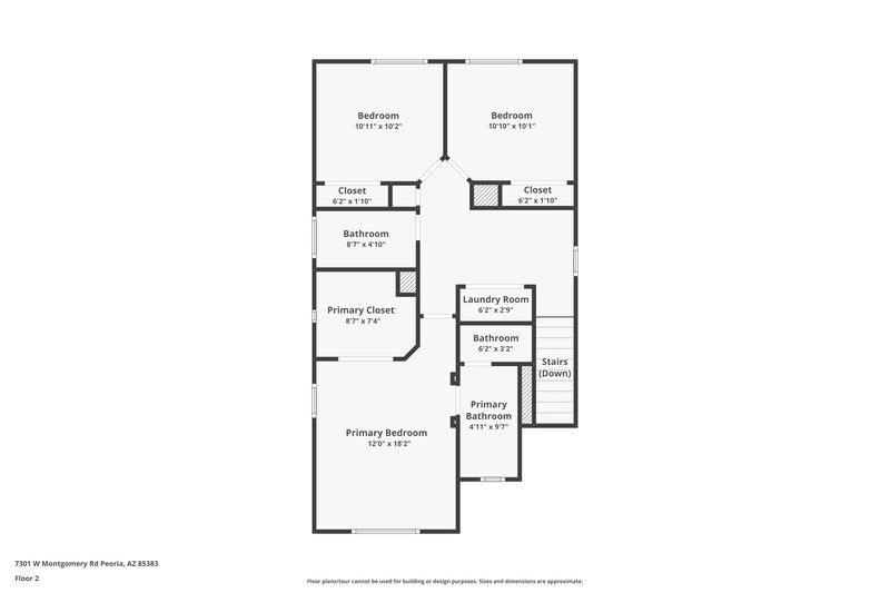 2,010/Mo, 7301 W Montgomery Rd Peoria, AZ 85383 Floor Plan View 2