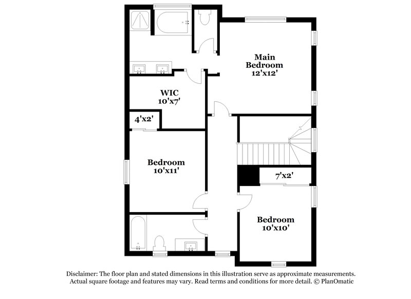 1,850/Mo, 14141 W Country Gables Dr Surprise, AZ 85379 Floor Plan View 2