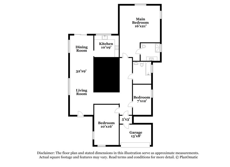 2,480/Mo, 3916 E Morrow Dr Phoenix, AZ 85050 Floor Plan View