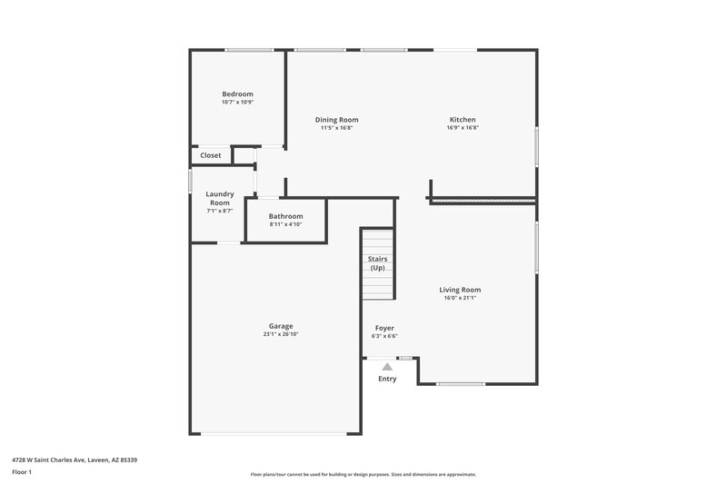 2,670/Mo, 4728 W St Charles Ave Laveen, AZ 85339 Floor Plan View