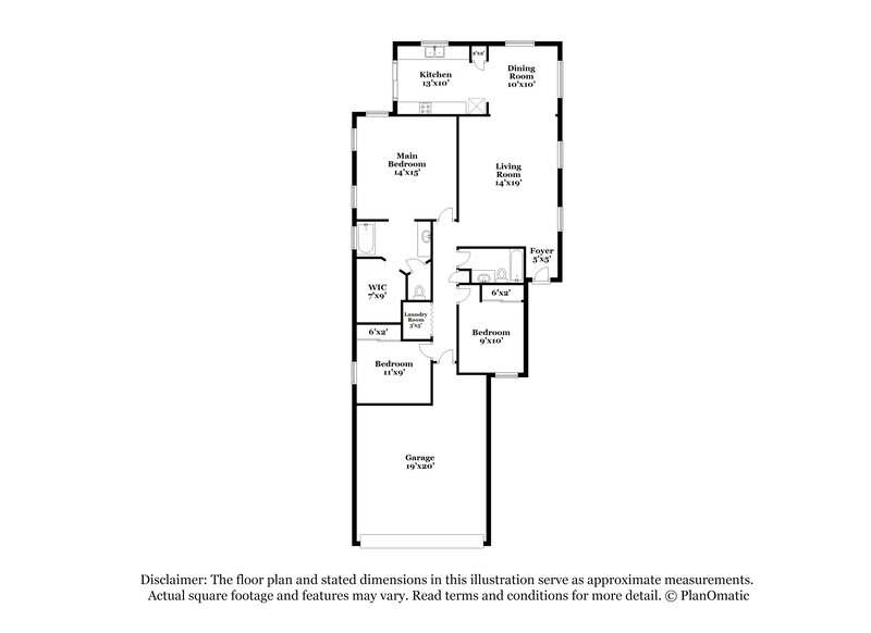 1,935/Mo, 11476 W Madisen Ellise Dr Surprise, AZ 85378 Floorplan View