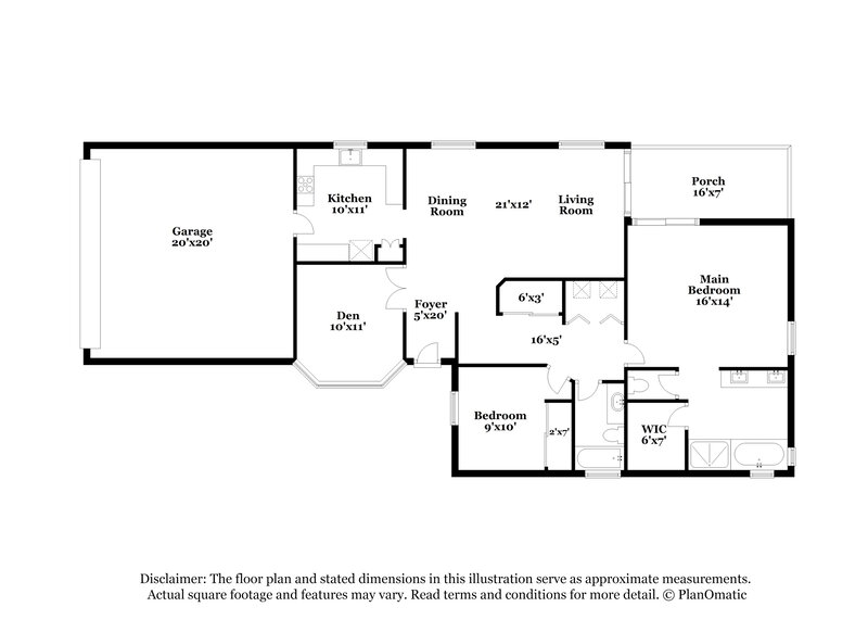 2,335/Mo, 4353 E Chuckwalla Cyn Phoenix, AZ 85044 Floor Plan View