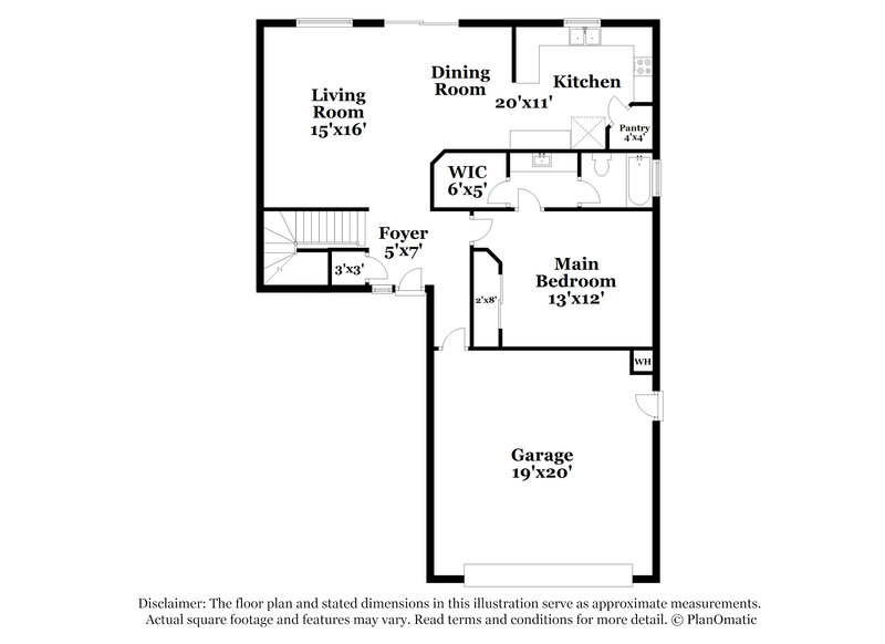 2,000/Mo, 12909 N 127th Ln El Mirage, AZ 85335 Floor Plan View 2