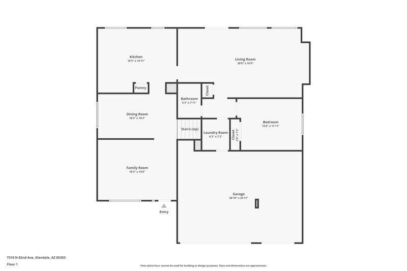2,830/Mo, 7310 N 82nd Ave Glendale, AZ 85303 Floor Plan View 2