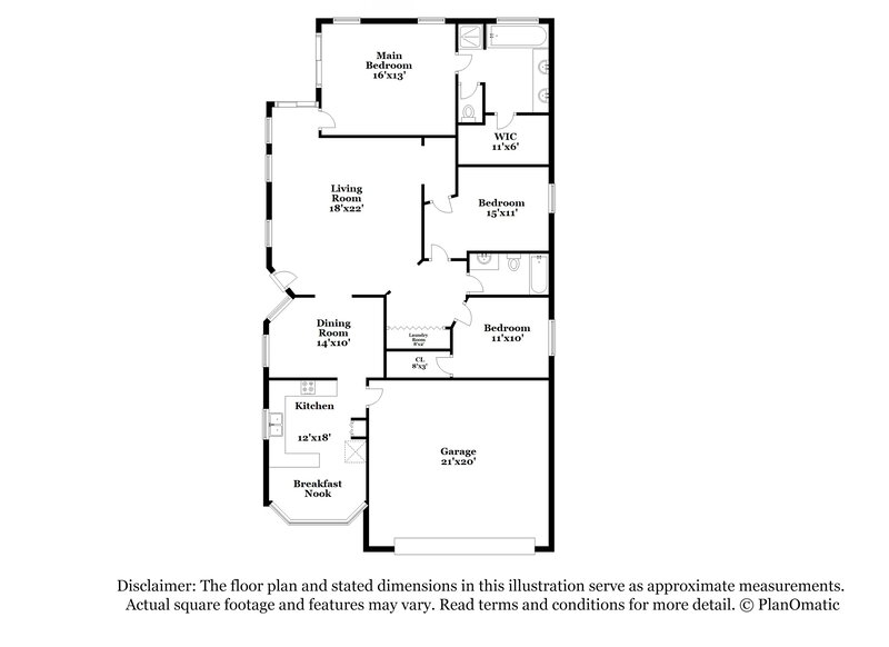 2,225/Mo, 5915 W Desert Cove Ave Glendale, AZ 85304 Floor Plan View