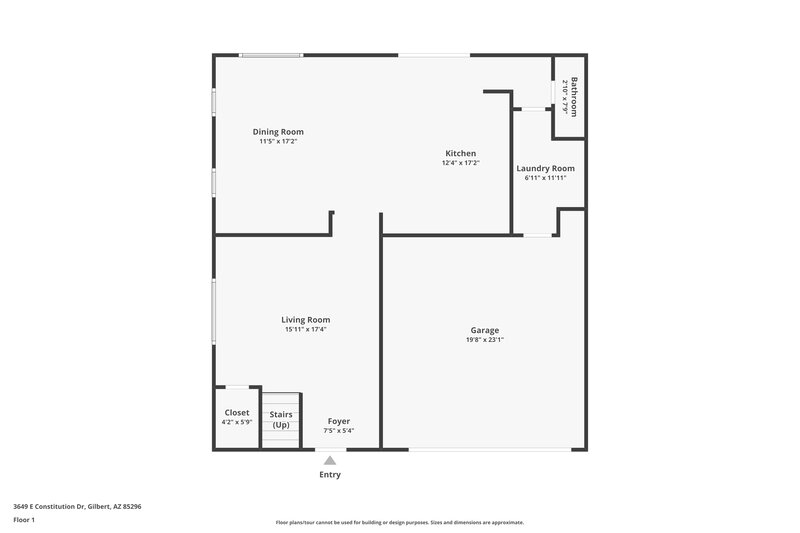 2,260/Mo, 3649 E Constitution Dr Gilbert, AZ 85296 Floor Plan View