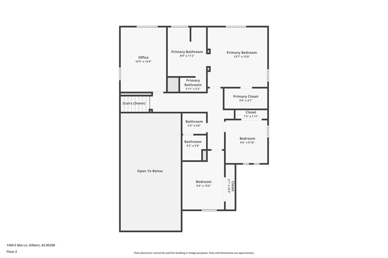 2,475/Mo, 1450 E Mia Ln Gilbert, AZ 85298 Floorplan View 2