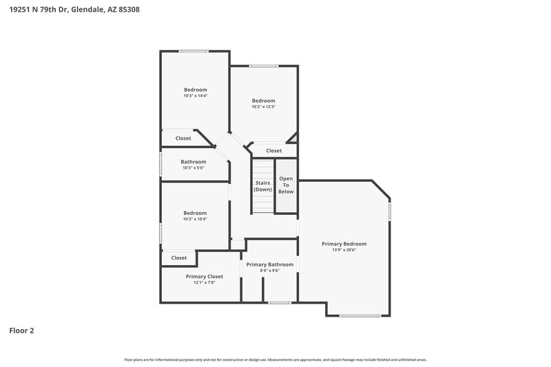 2,790/Mo, 19251 N 79th Dr Glendale, AZ 85308 Floorplan View 2