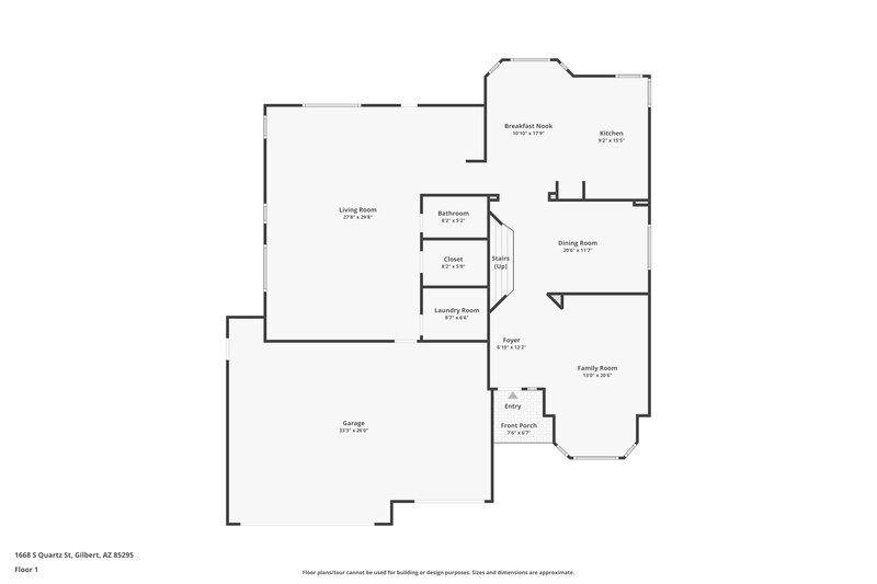 3,125/Mo, 1668 S Quartz St Gilbert, AZ 85295 Floorplan View