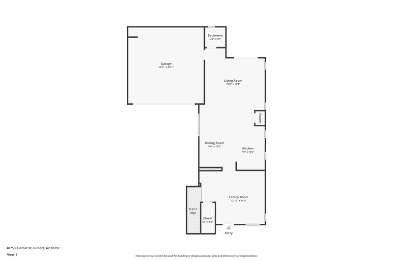 2,385/Mo, 4075 S Hemet St Gilbert, AZ 85297 Floorplan View