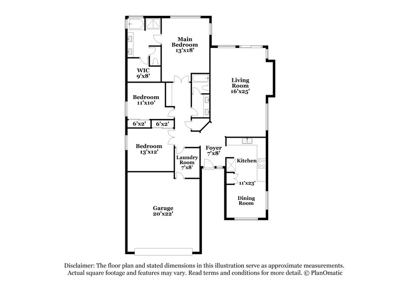 1,835/Mo, 15119 W Banff Ln Surprise, AZ 85379 Floor Plan View